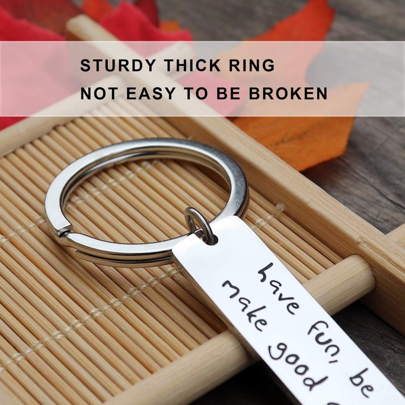 XGAKWD Drive Safe Keychain for Son Daughter, Graduation Gifts for College Students, Sweet 16 Key Chain, Have Fun, Be Safe, Make Good Choices - Image 3